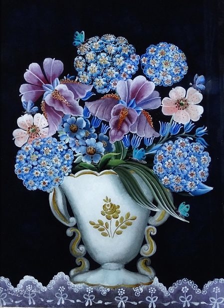bouquet bleu aux iris