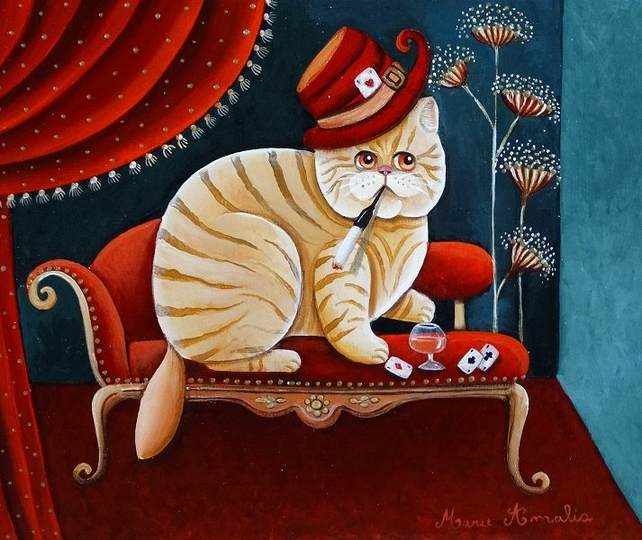 le chat qui fume SOLD - Marie Amalia