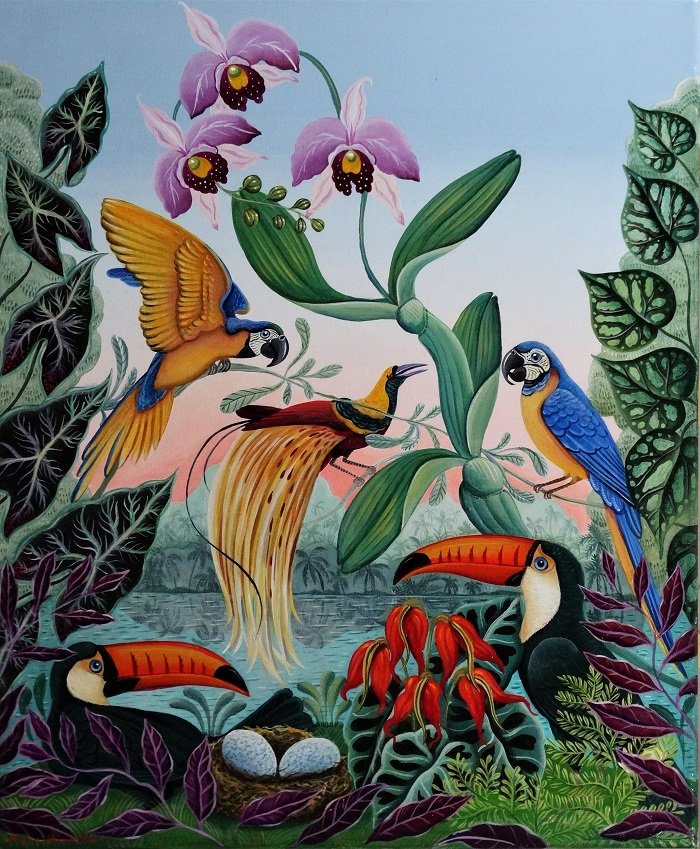 Les oiseaux exotiques SOLD