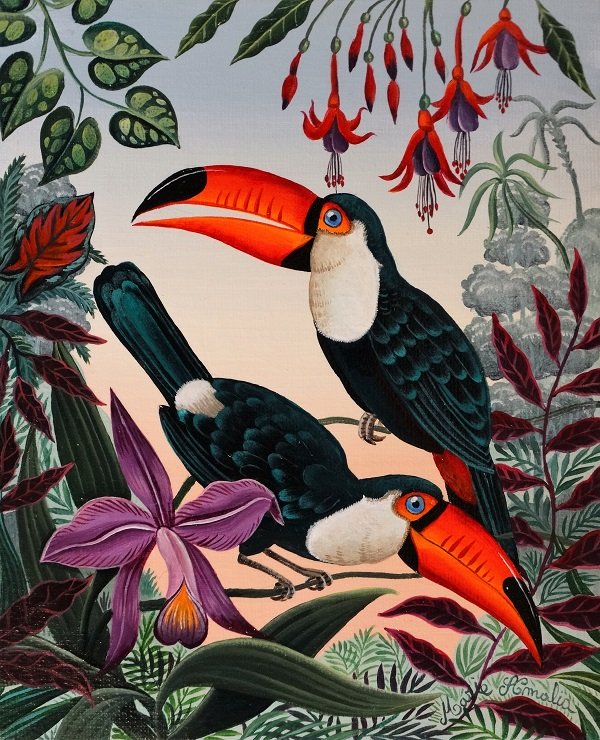 Les toucans amusés SOLD