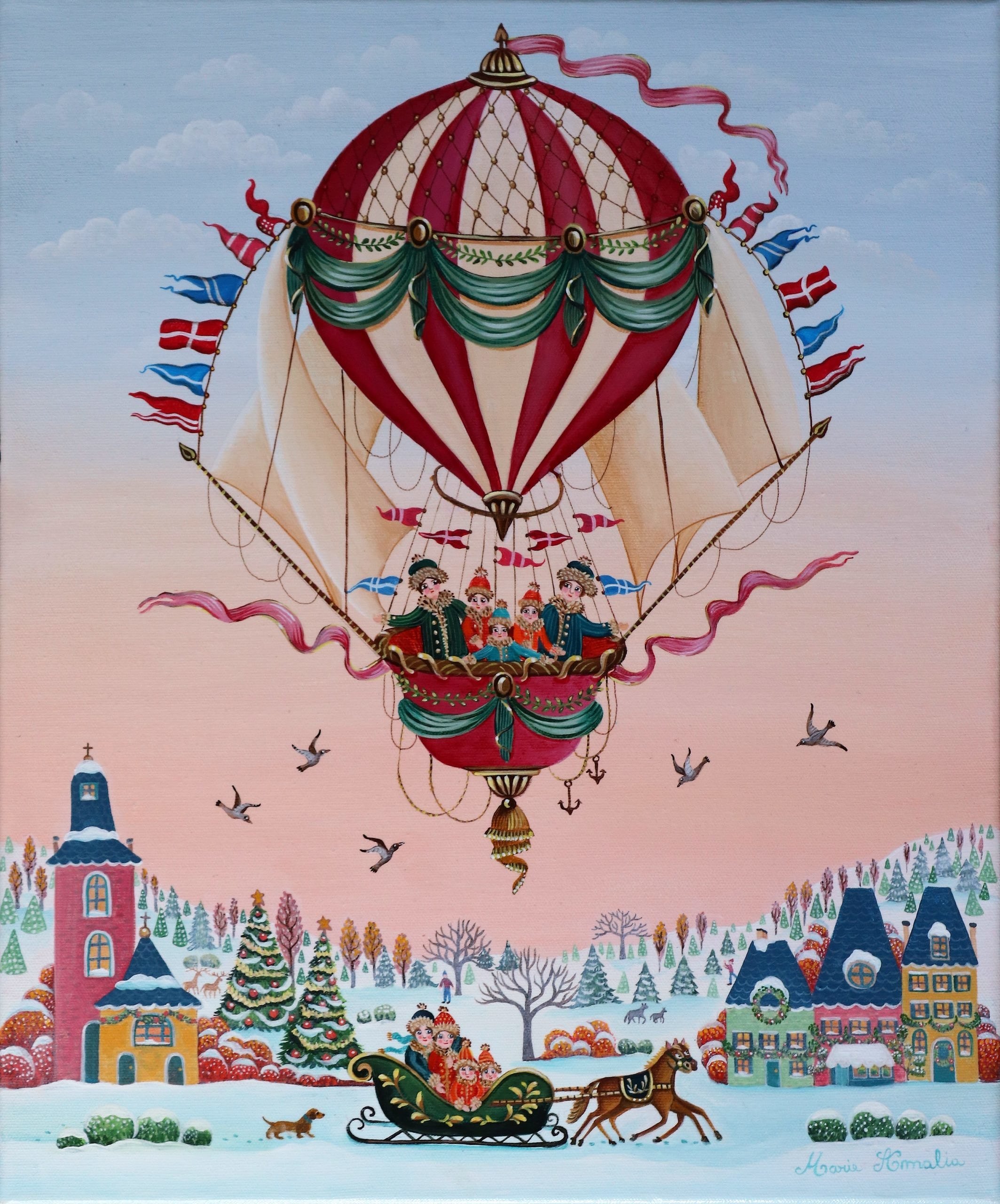 Noël en montgolfière SOLD