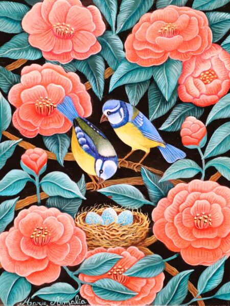 Les mésanges aux camélias