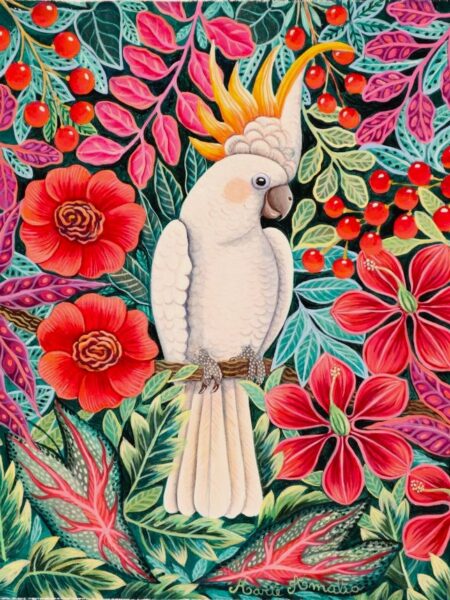 Cacatoès aux baies rouges