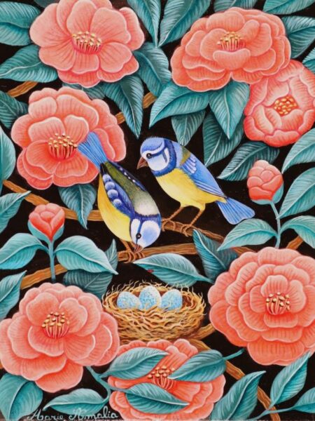 Les mésanges aux camélias